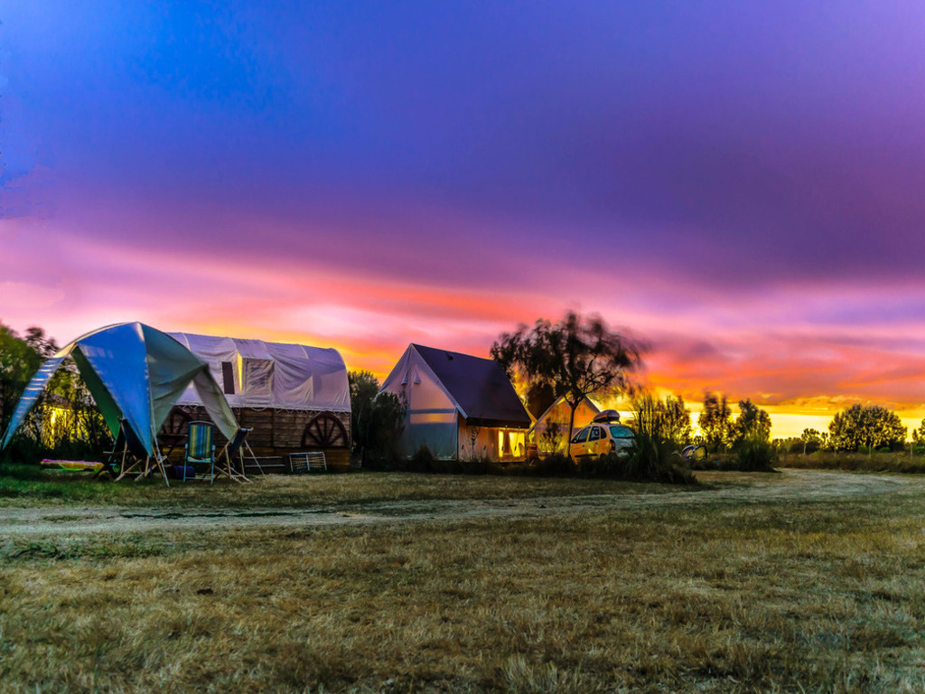 camping les chagnelles coucher de soleil